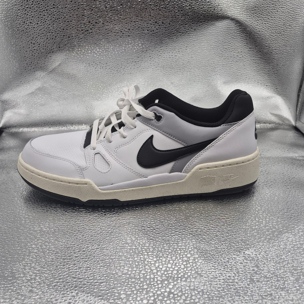 Nike Full Force Low Mens White Black Light Smoke Grey FB1362-101 Shoes Size 11